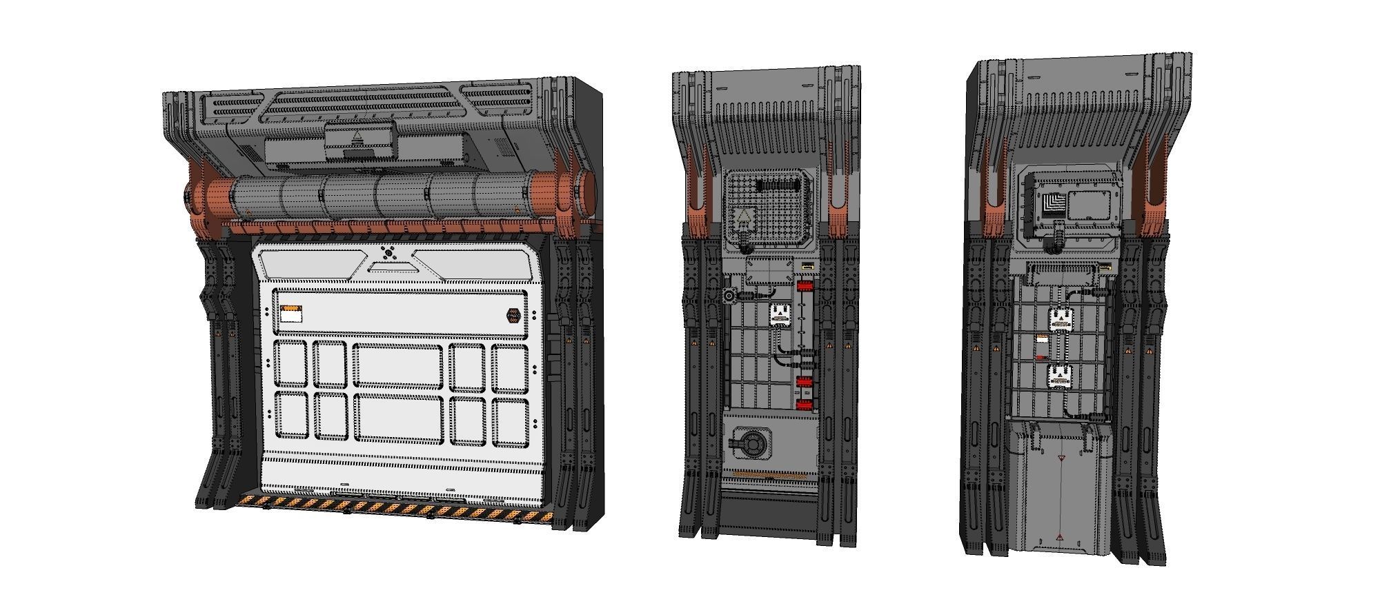 sci-fi Architecture kitbash 20 3D model_27