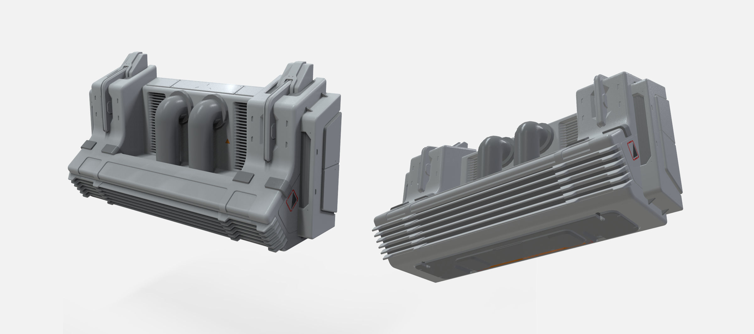 sci-fi Architecture kitbash 20 3D model_19