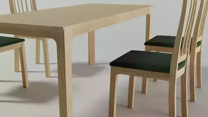 Dinning Table and Chairs EKEDALEN