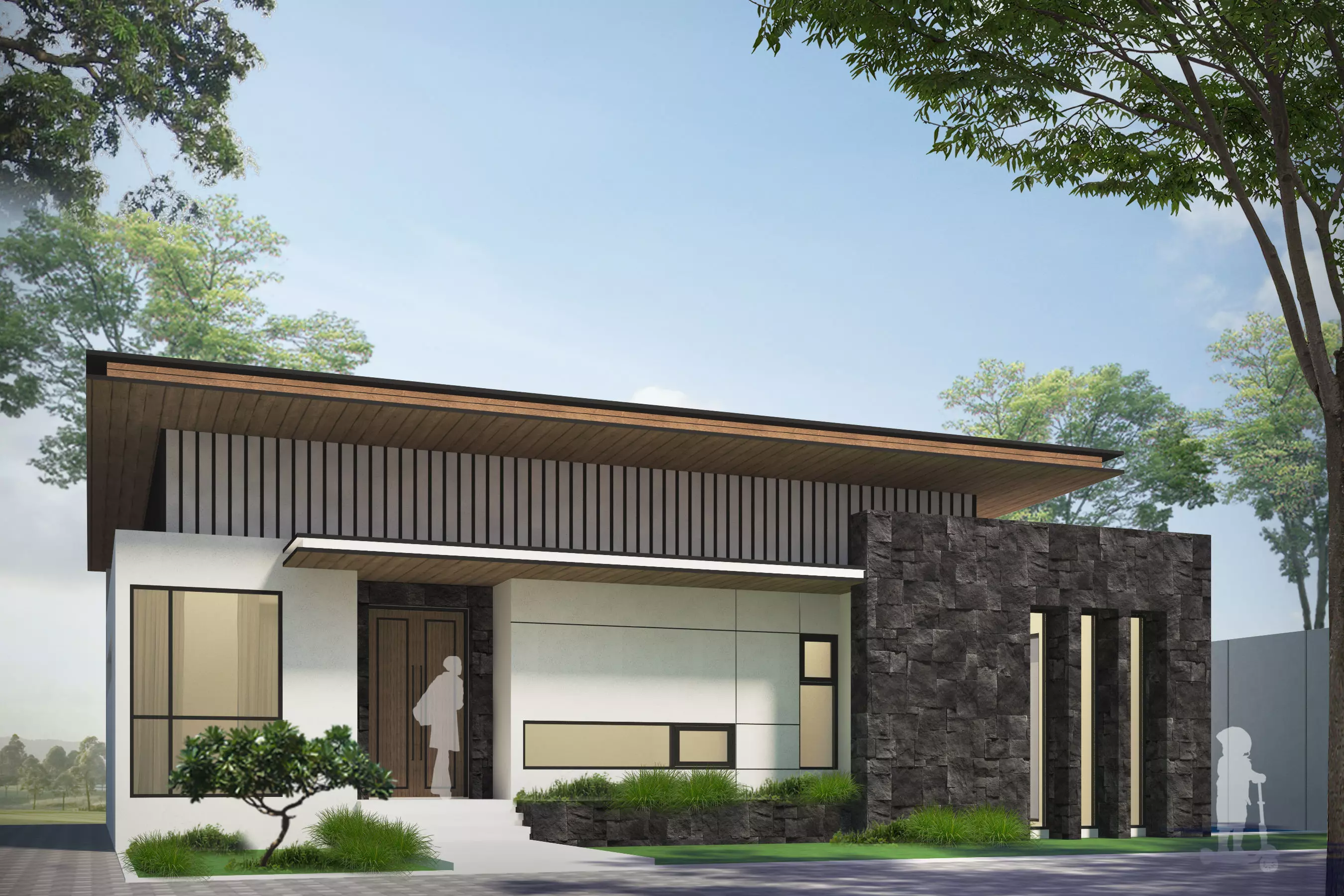 JAKARTA HOUSE Low-poly 3D model_0