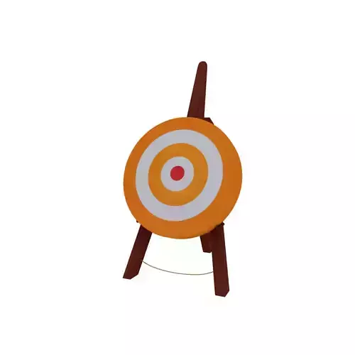 Target on easel