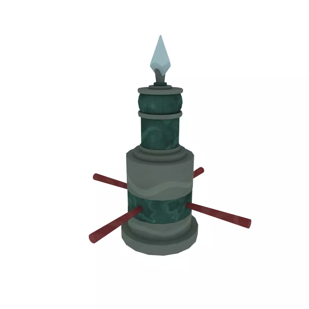 Crystal Statue 3D model