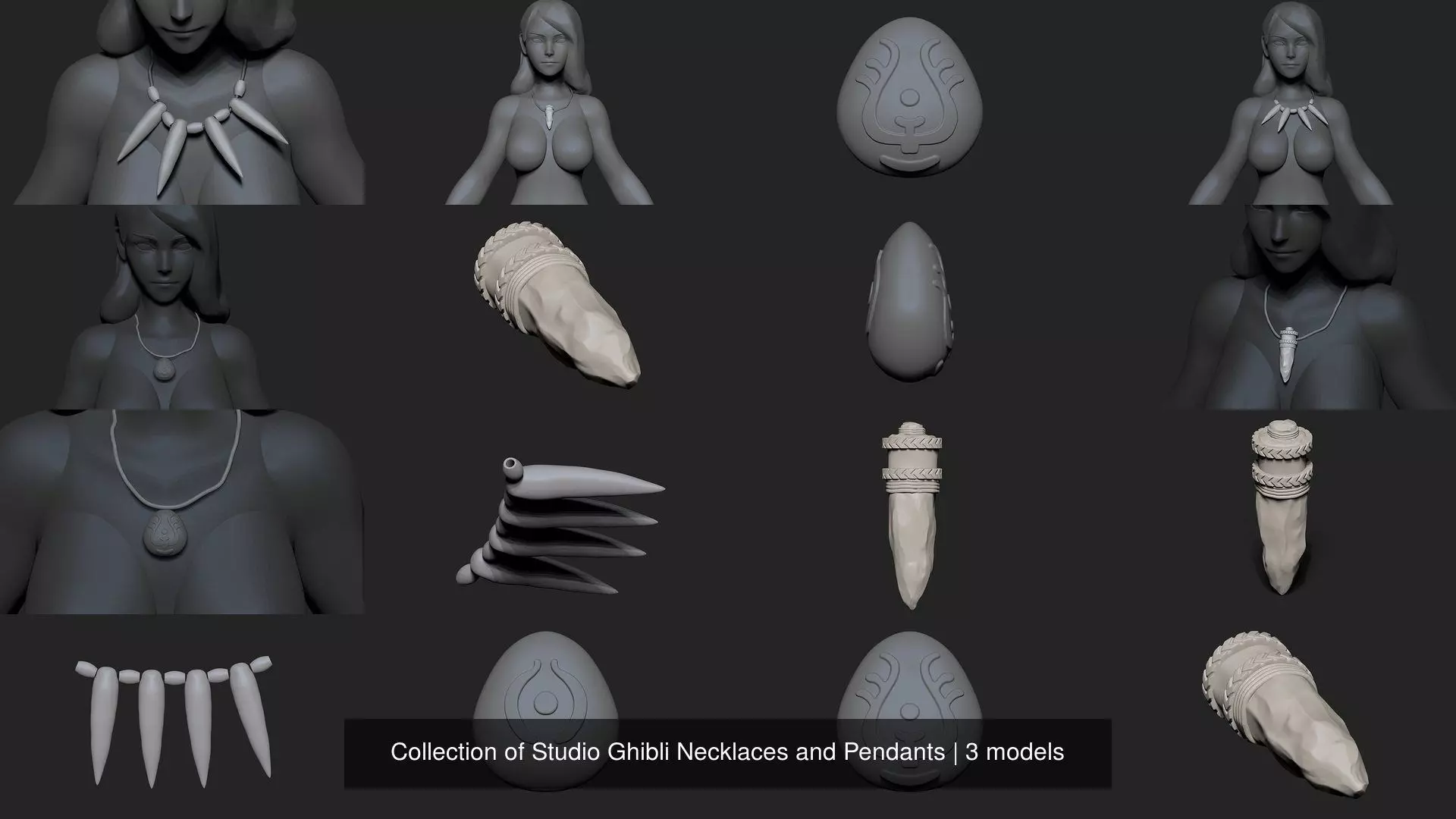 Collection of Studio Ghibli Necklaces and Pendants _0