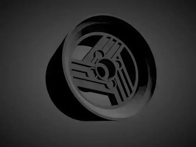 Spalding Message VII rims with brakes and tires for Hot Wheels 3D print model