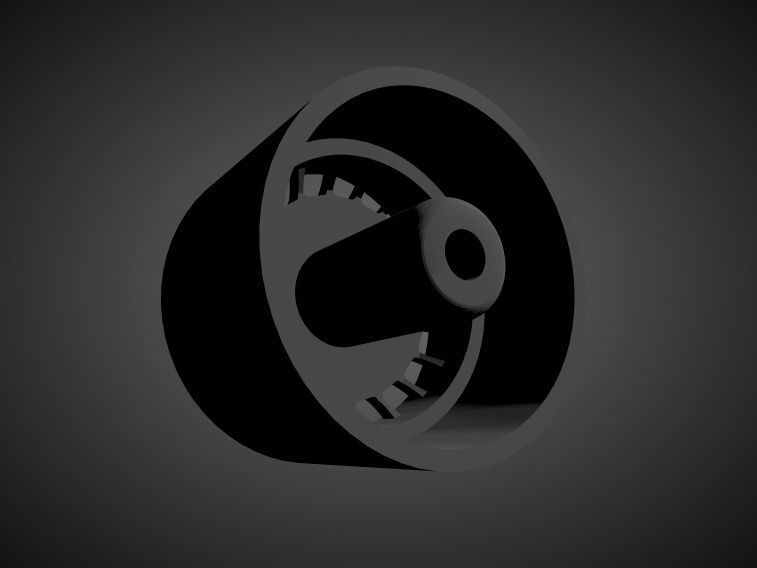 Ronal Turbo rims with brakes and tires for Hot Wheels 3D print model_1