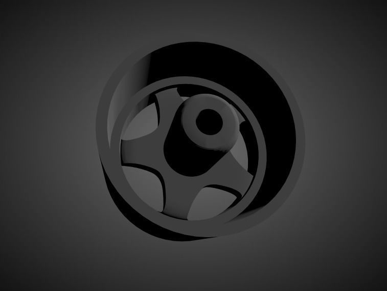 Ronal Centra Type 11 rims with brakes and tires for Hot Wheels 3D print model_1