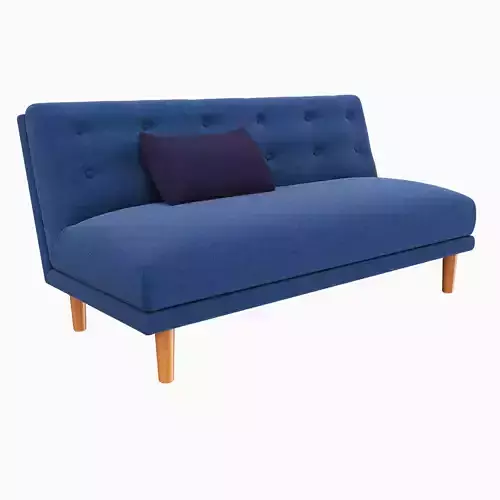 West Elm Rounded Retro Armless Sofa