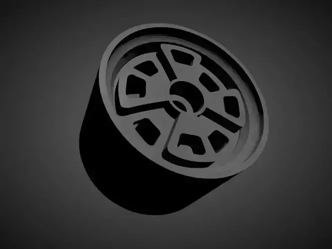 Porsche 914 rims with brakes and tires for Hot Wheels