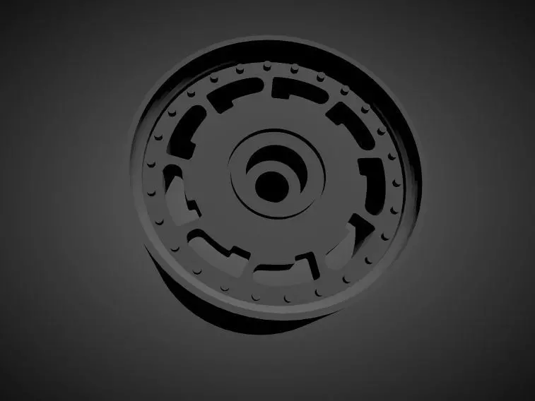 Pirelli P-slot rims with brakes and tires for Hot Wheels 3D print model_0