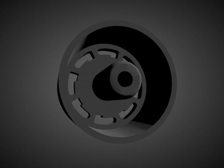 Pirelli P-slot rims with brakes and tires for Hot Wheels 3D print model_1