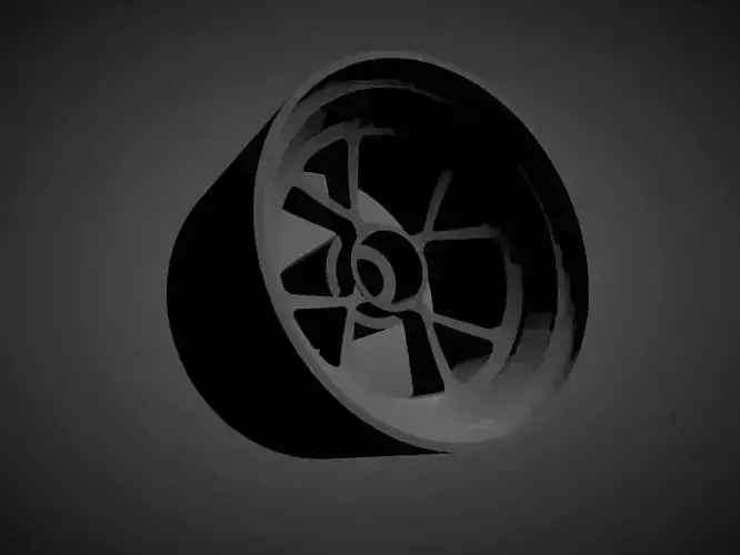 Pasco-Fame Bilbo 4H rims with brakes and tires for Hot Wheels 3D print model