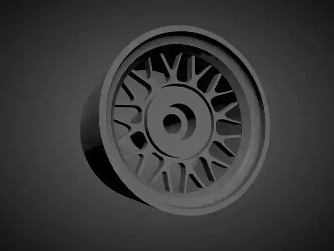 M Sport classic rims with brakes and tires for Hot Wheels 3D print model