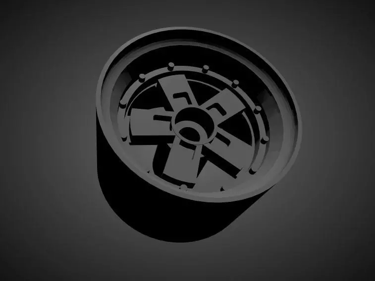 Enkei Apache I 5H rims with brakes and tires for Hot Wheels 3D print model_0