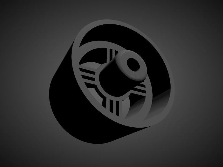 Devil Japan Shadow Spoke rims for Hot Wheels 3D print model_1