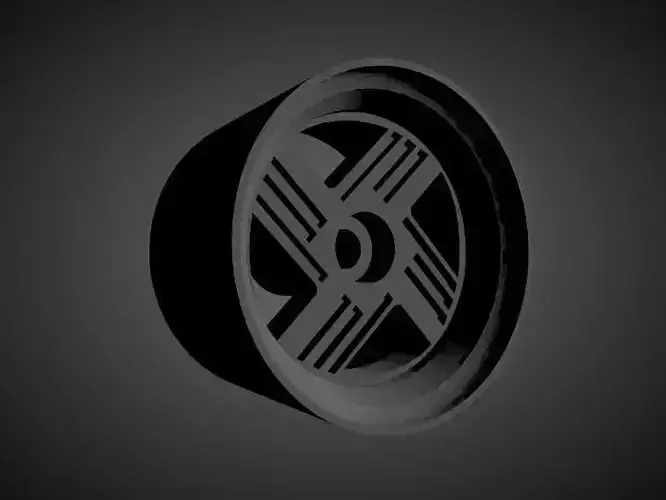 Staggered Datsun OEM rims with brakes and tires for Hot Wheels