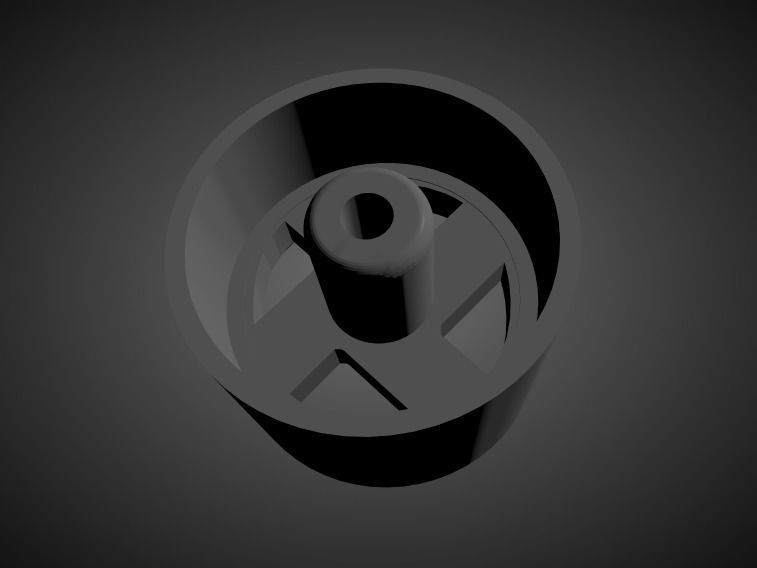 Staggered Datsun OEM rims with brakes and tires for Hot Wheels 3D print model_1