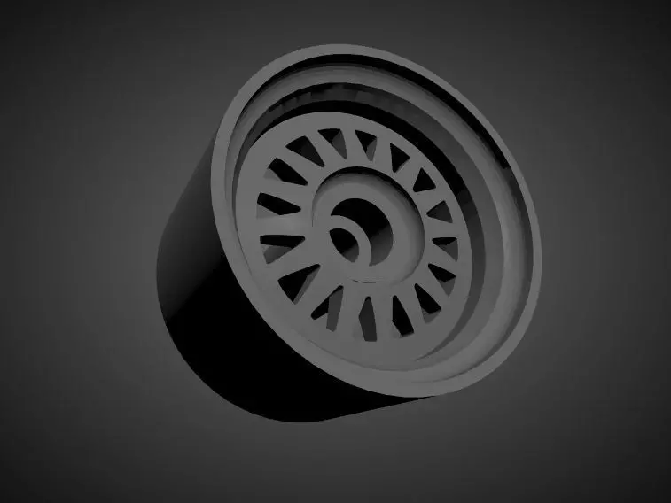Audi Quattro S4 OEM rims with brakes and tires for Hot Wheels 3D print model_0