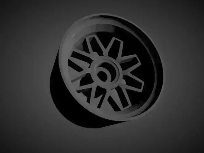 AME Fatlace F Zero 2 rims with brakes and tires for Hot Wheels 3D print model