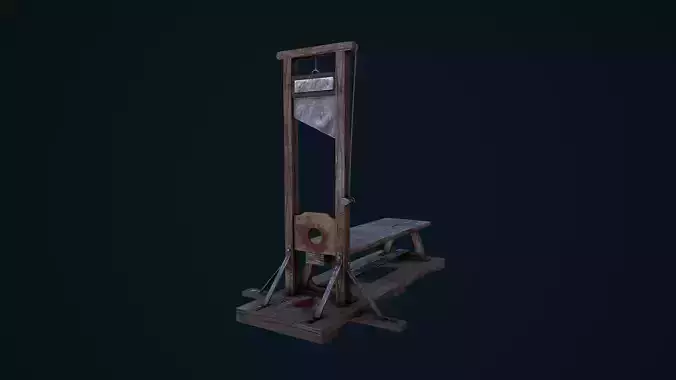 Guillotine wooden bench