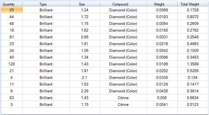 brooch flower with diamonds 3D print model_10