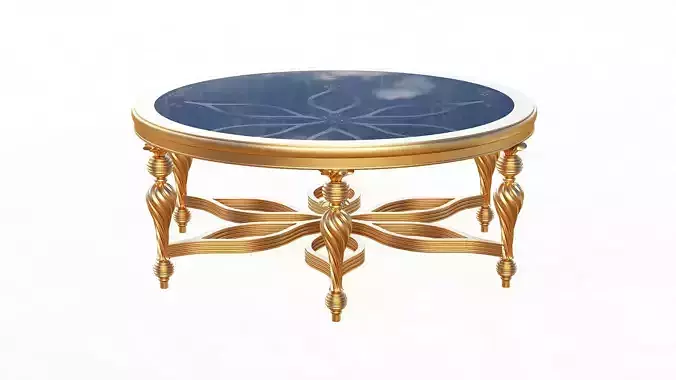 Classic Tea Table Furniture Design SW Yegane Low-poly 3D model