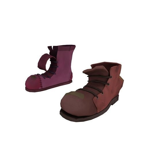 Boots pair of 3D model