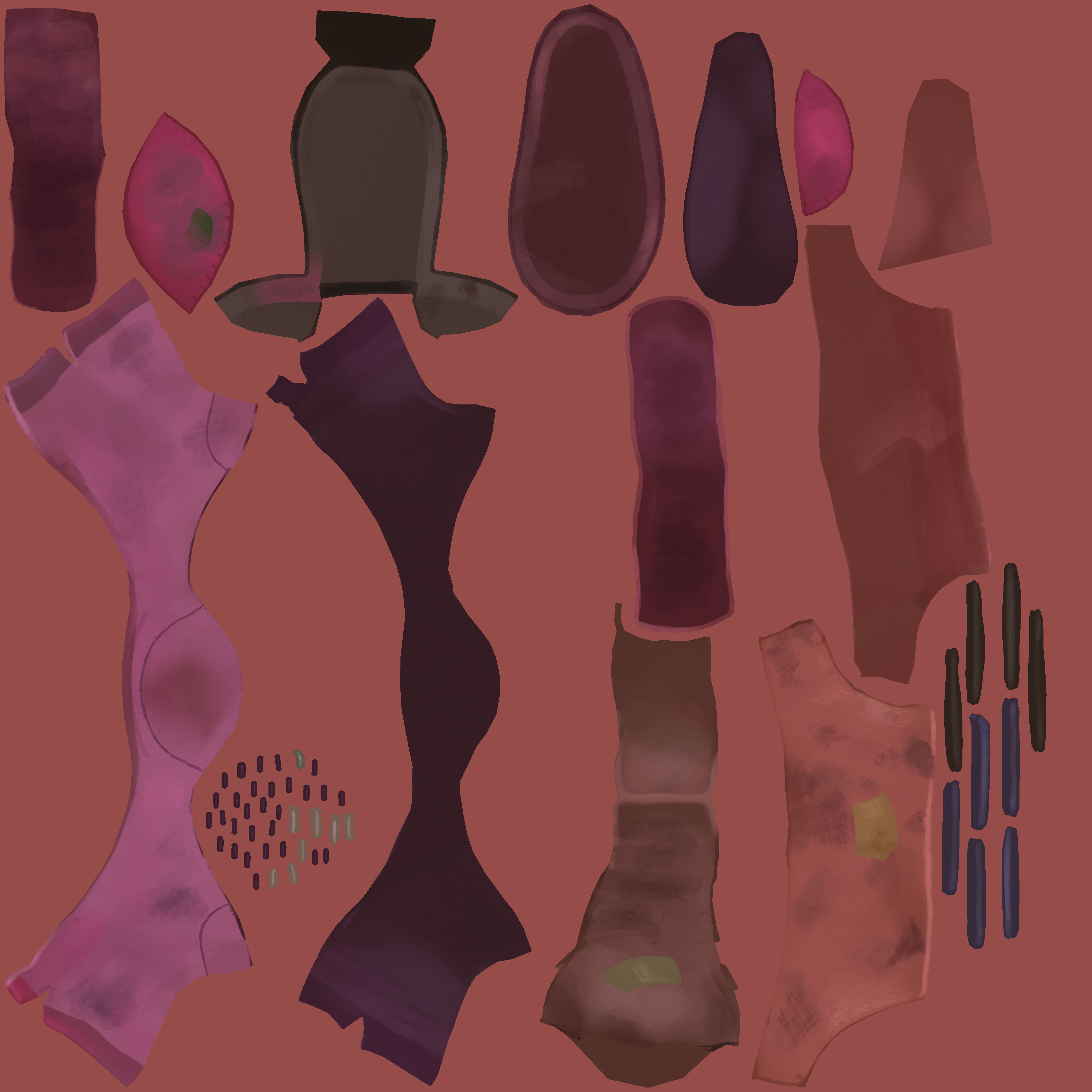 Boots pair of 3D model_2