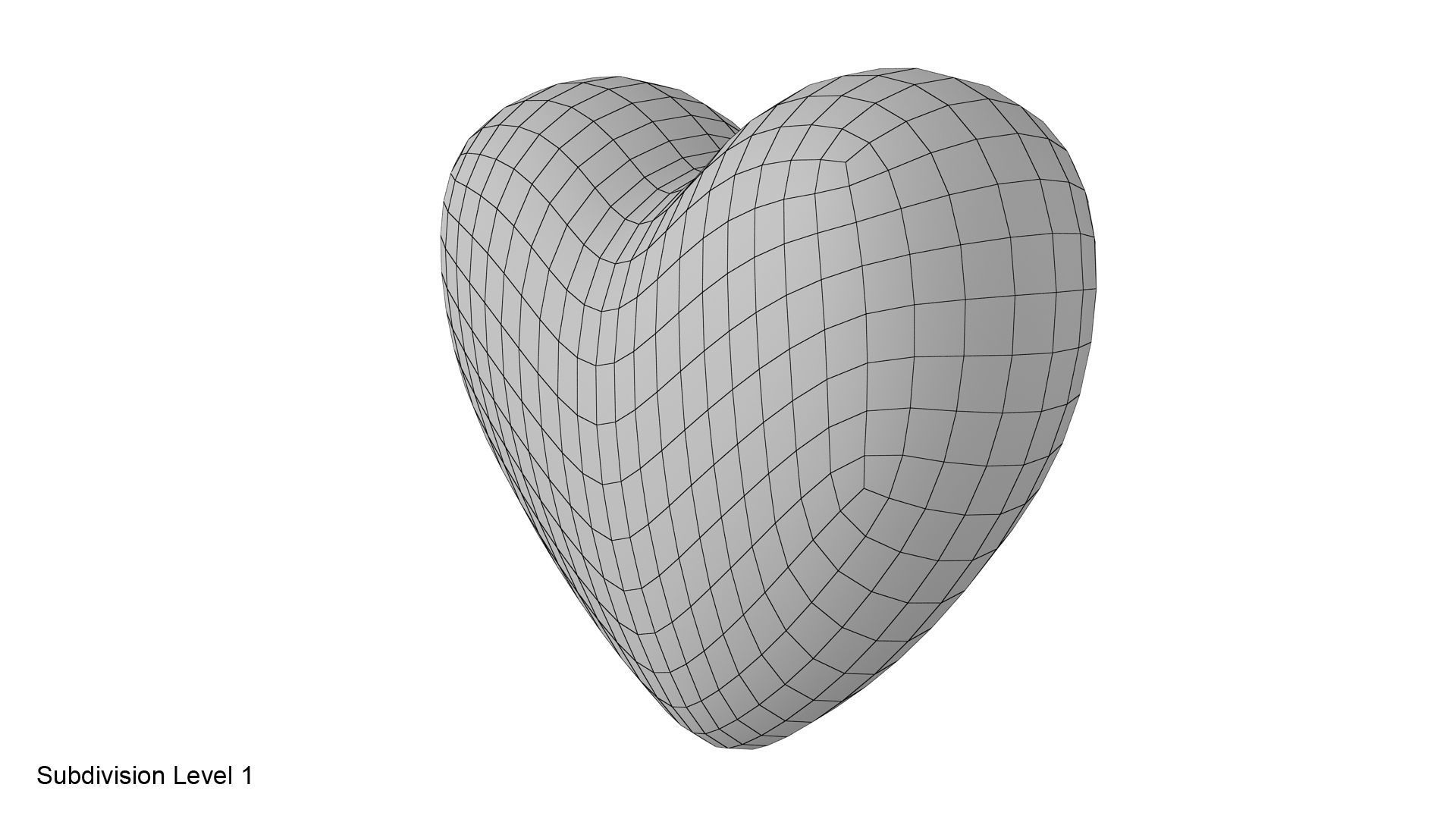 Heart shape 3D model_16