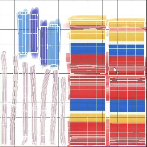 Beach chair 3D model_3