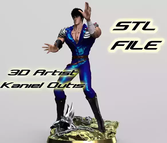 Fist of the north star Hokuto no Ken Kenshiro Ken il Guerriero 3D print model