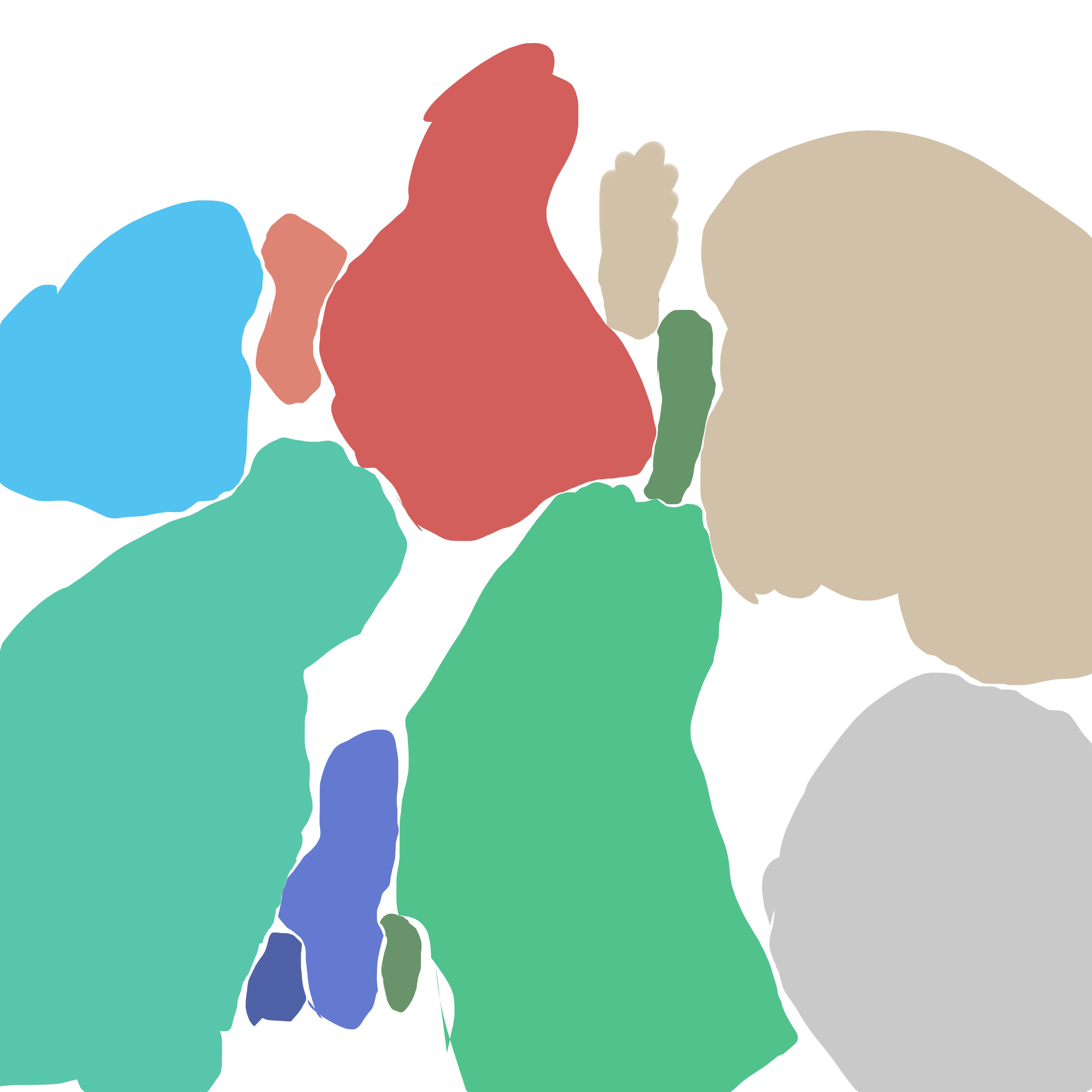 Bottles different colored plastic 3D model_4