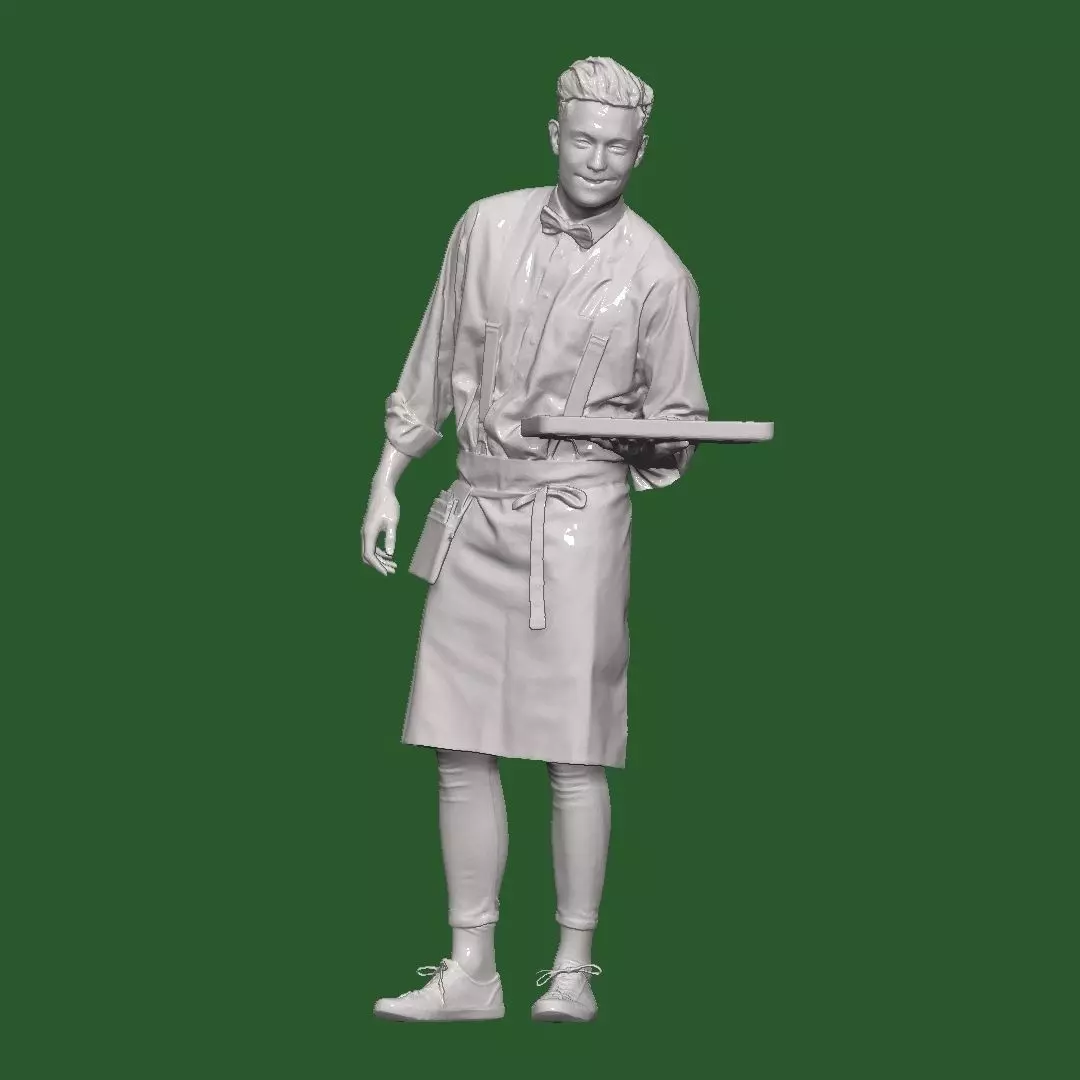 Cameriere - waiter STL FILE 3D print model