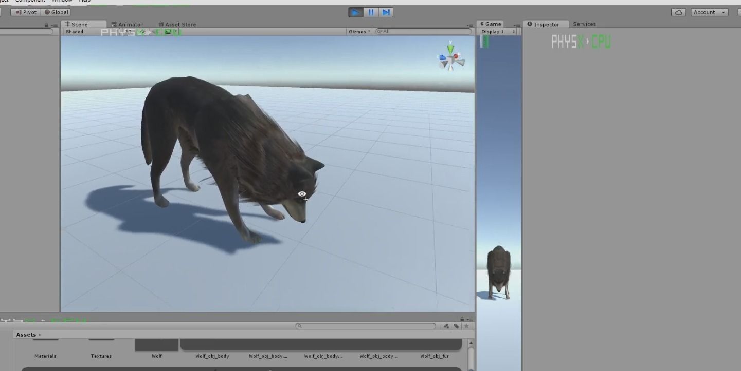 Wolf Rigged Animated and Game Ready Free low-poly 3D model_10