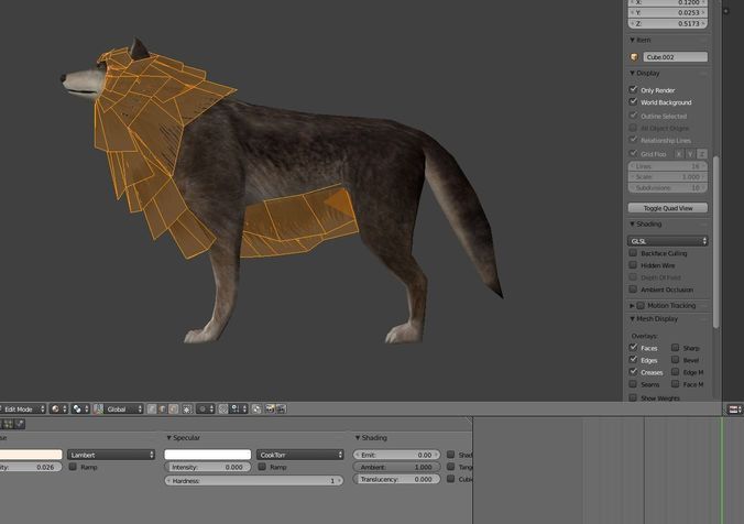 Wolf Rigged Animated and Game Ready Free low-poly 3D model_38