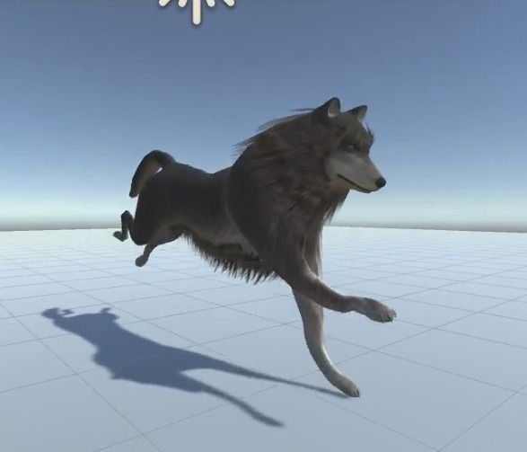 Wolf Rigged Animated and Game Ready Free low-poly 3D model_3