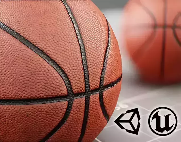 Basket Ball - Clean Dirty - 3D VR  AR  game ready 