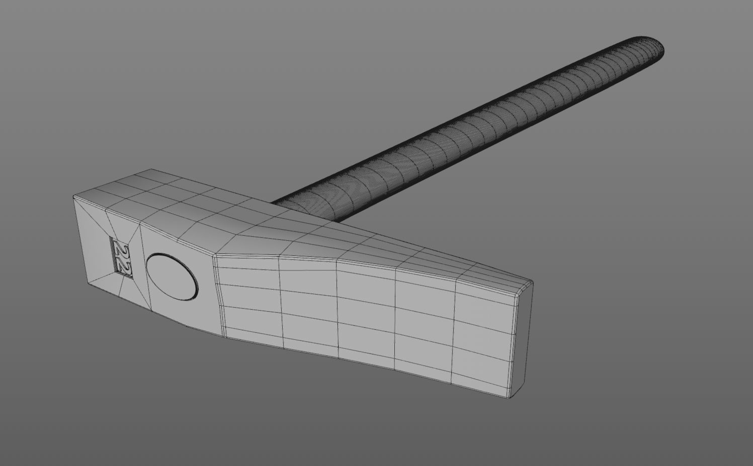 Hammer Simple  3D model_5