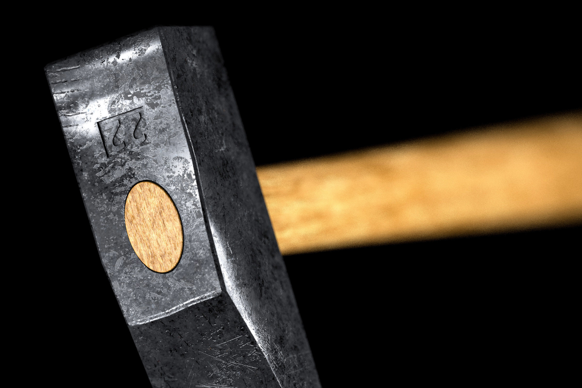 Hammer Simple  3D model_3