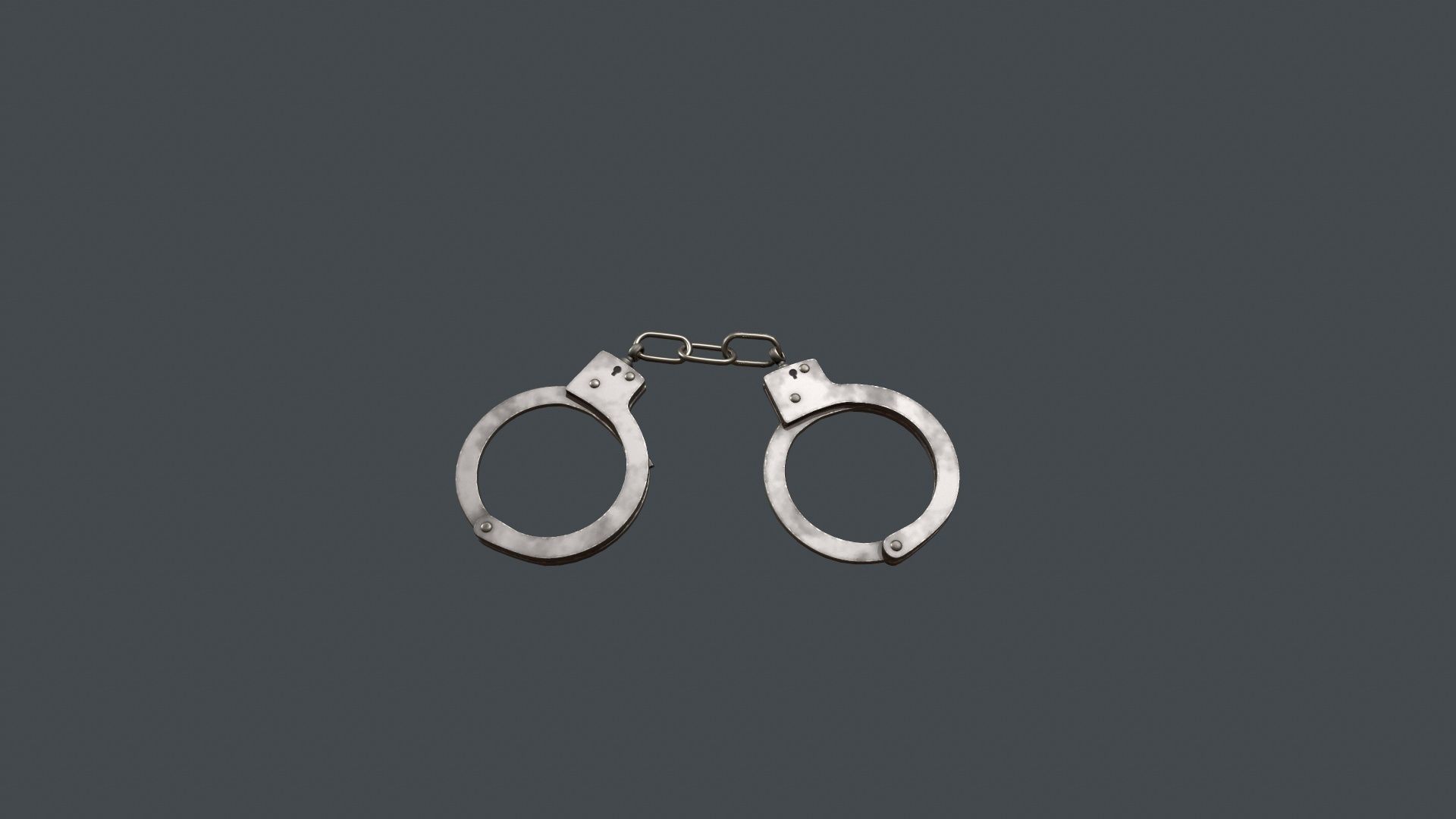 Handcuffs Low-poly 3D model_2