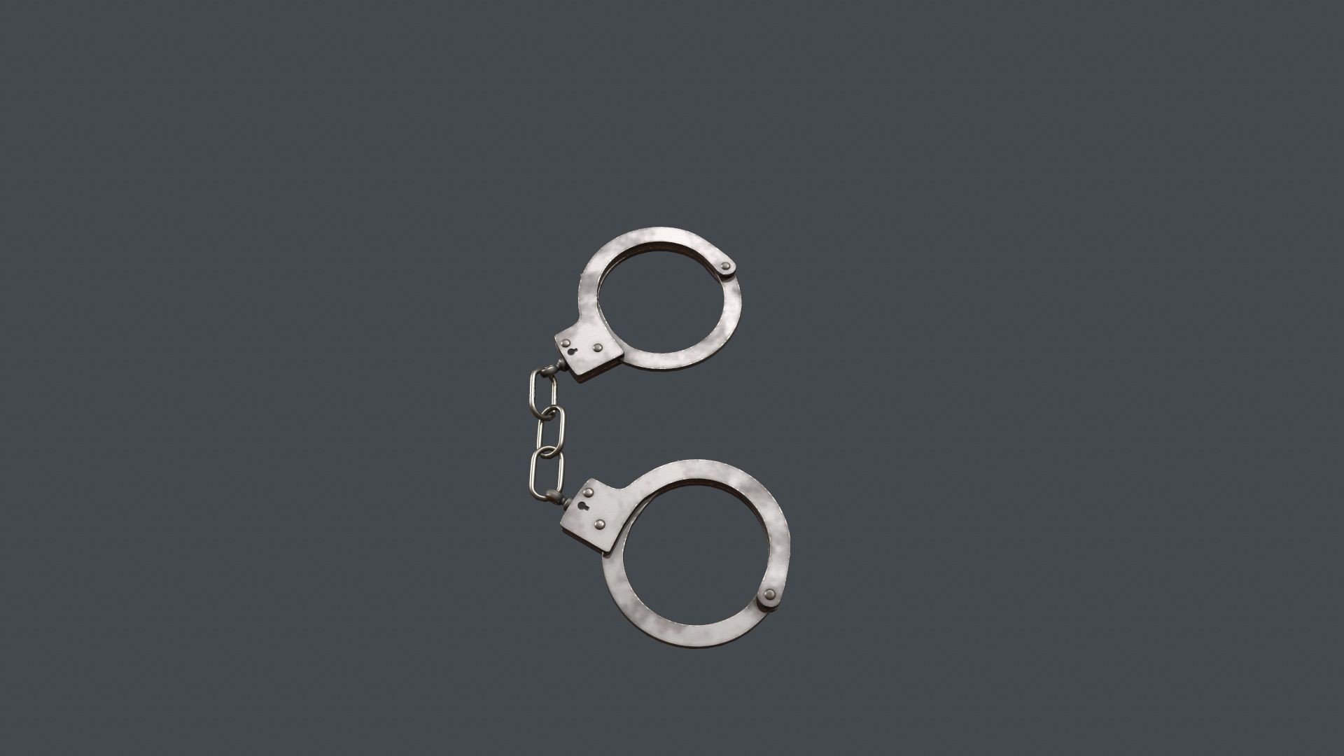 Handcuffs Low-poly 3D model_8