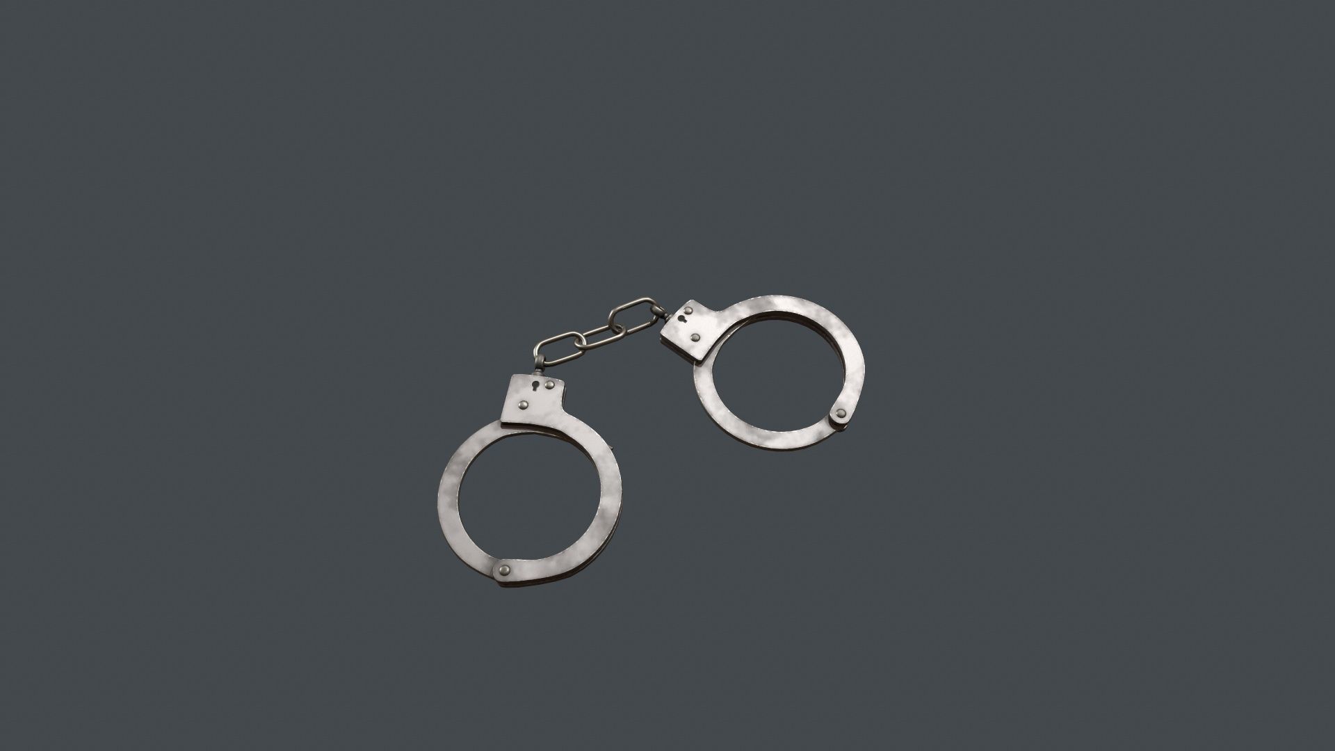 Handcuffs Low-poly 3D model_9