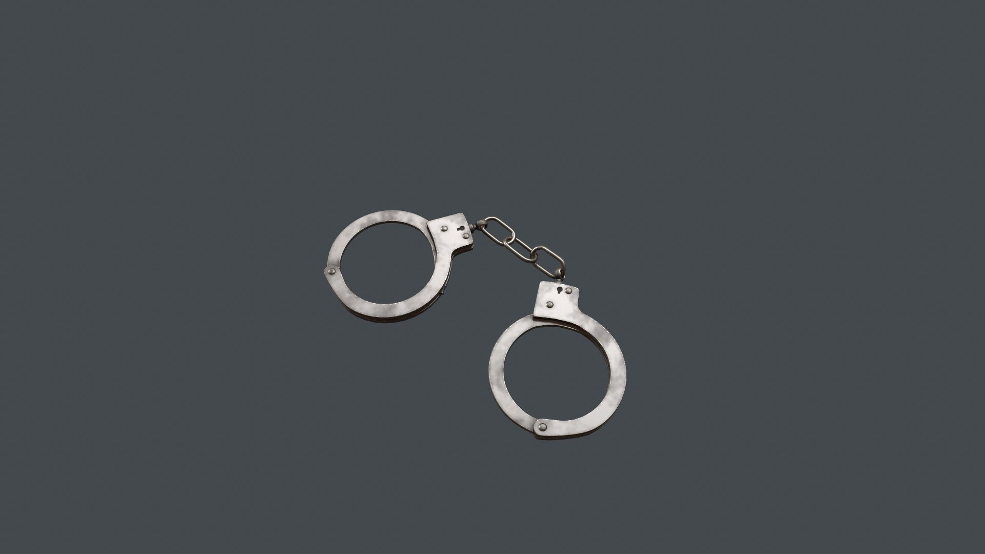 Handcuffs Low-poly 3D model_3