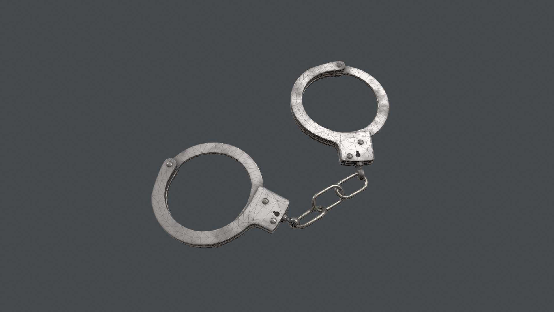 Handcuffs Low-poly 3D model_15
