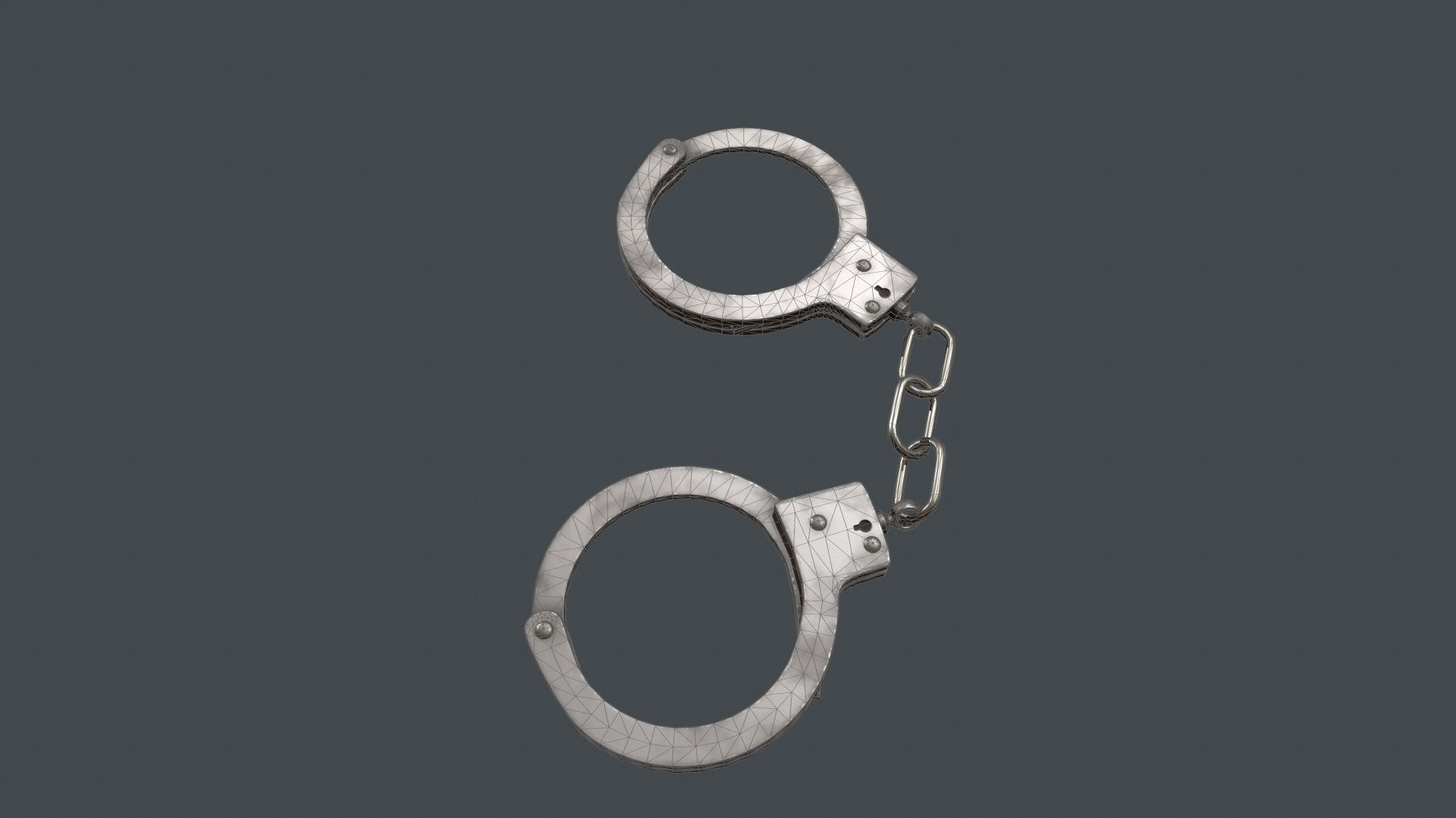 Handcuffs Low-poly 3D model_14