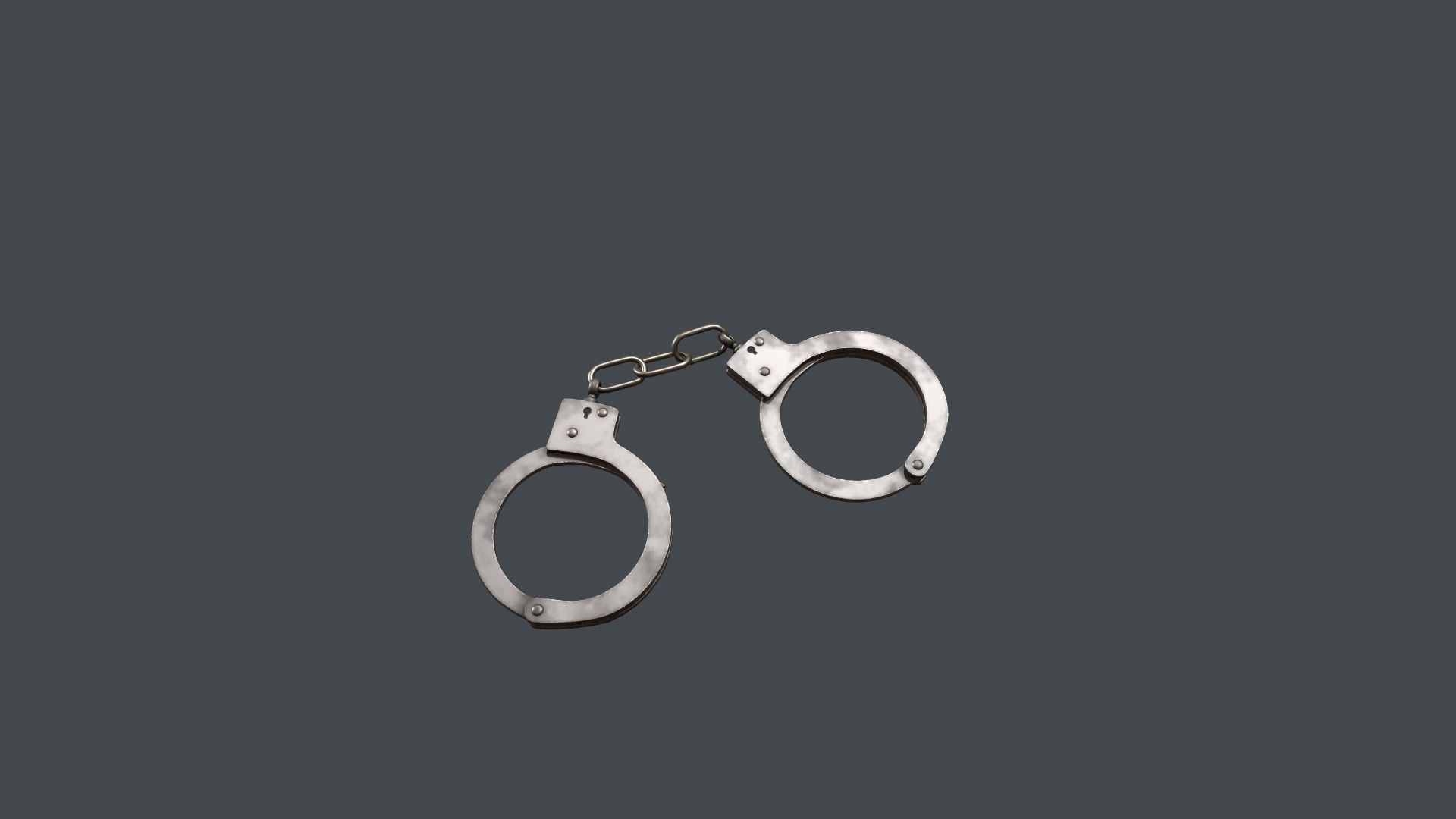 Handcuffs Low-poly 3D model_1