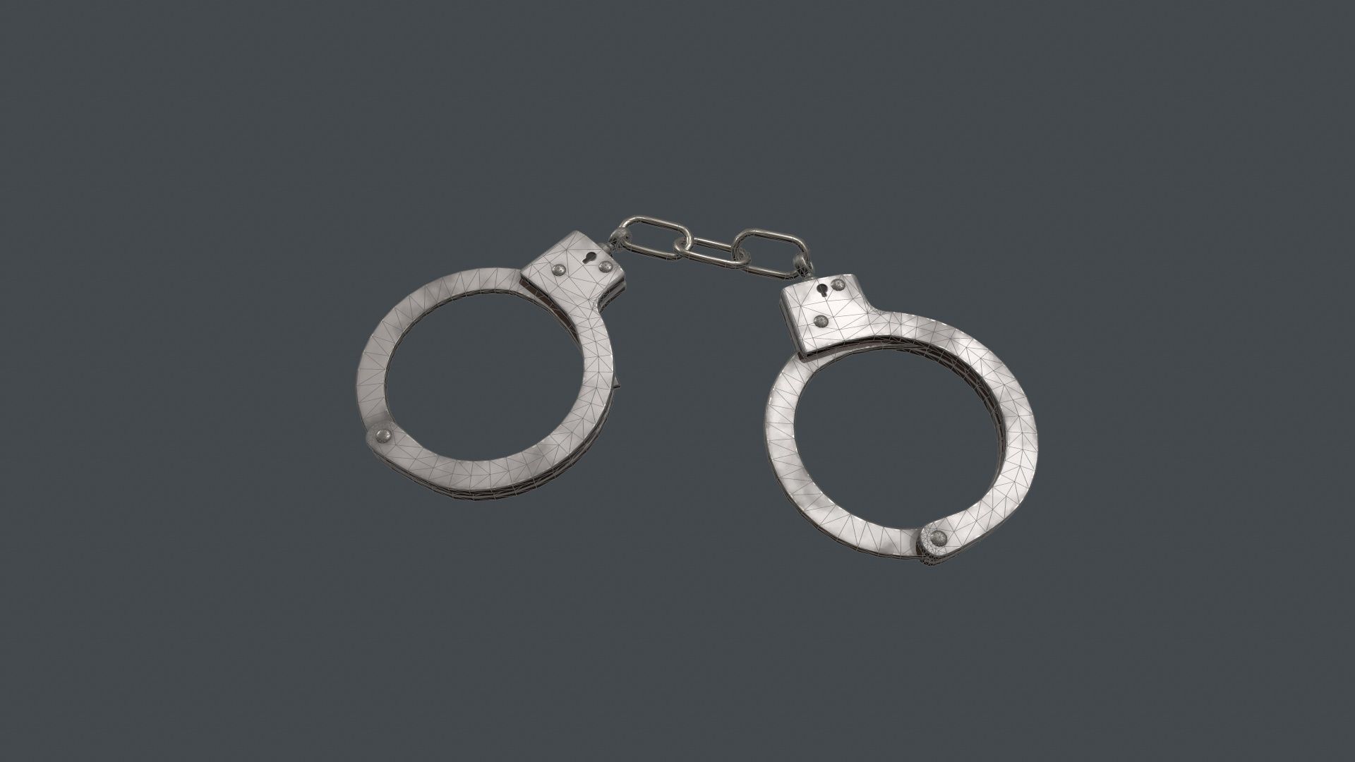 Handcuffs Low-poly 3D model_12
