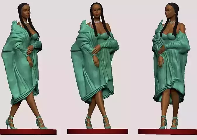 Rihanna woman in dress