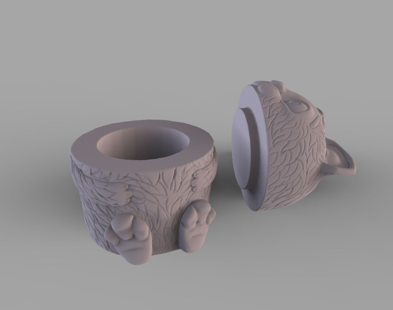 Container For Balm Free 3D print model_1