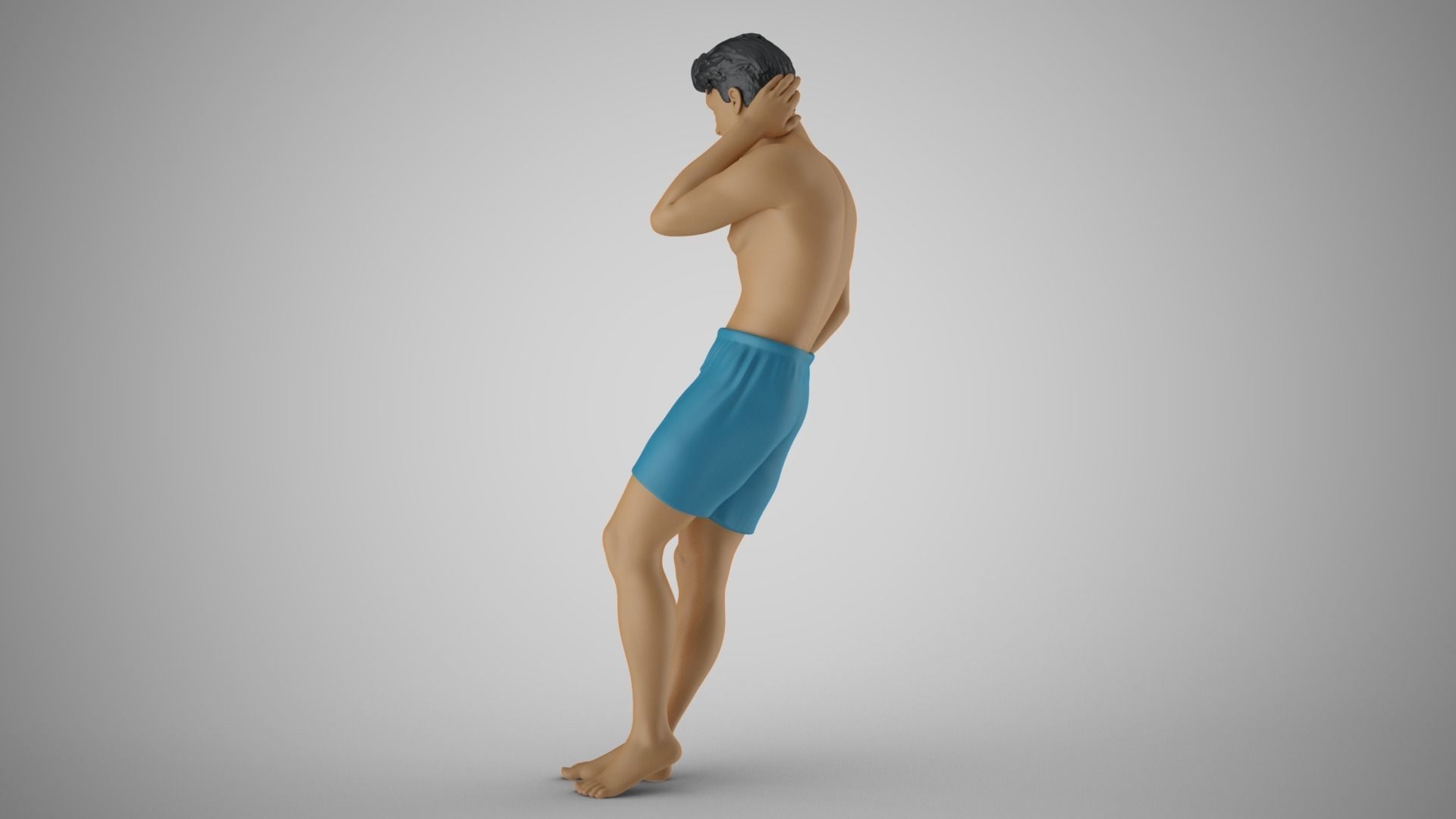 Man on the Beach 3D print model_8