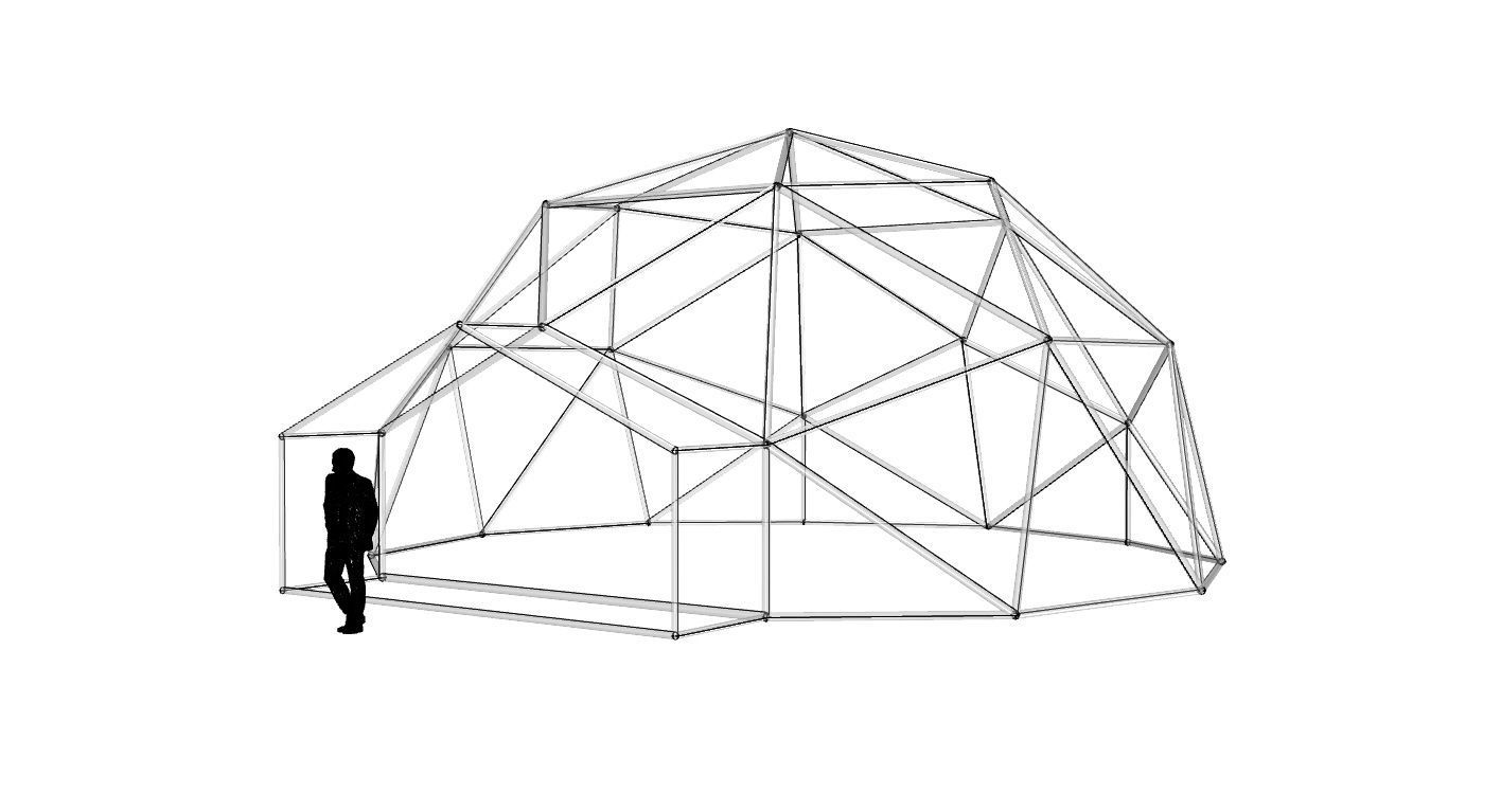 Geodesic Dome with Entry v1 3D model_69